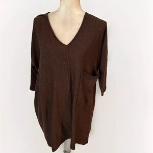 Kerisma The Raven Brown pocket top size S/M